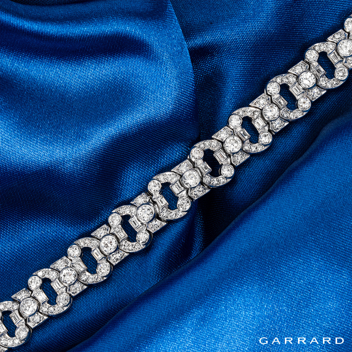 Garrard Platinum Diamond Bracelet 9.20ct